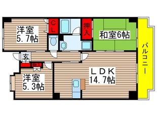 ベルファーム３号館の物件間取画像